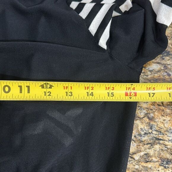 St. John Sport Womens Striped Draped Open Front Cardigan Size S - Picture 9 of 11